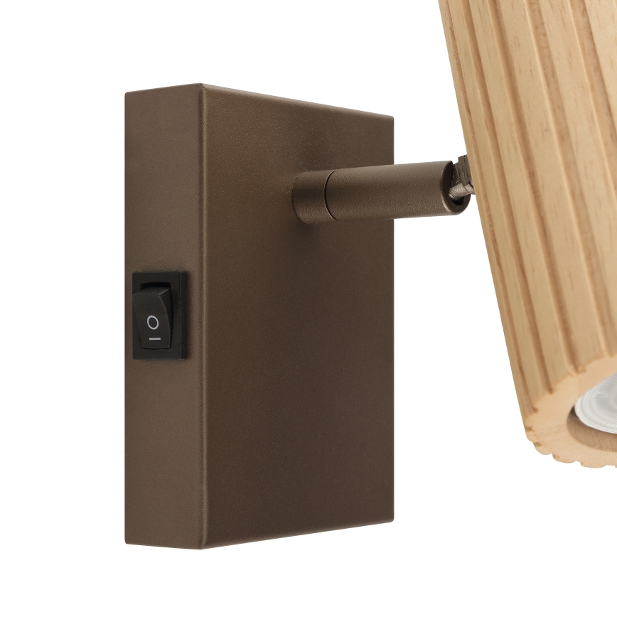 Brilliant - Applique murale spot LAKEWOOD 1xGU10/10W/230V marron