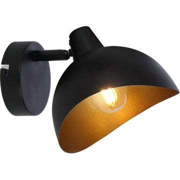 Brilliant - Applique murale spot LAYTON 1xE14/25W/230V noir/doré