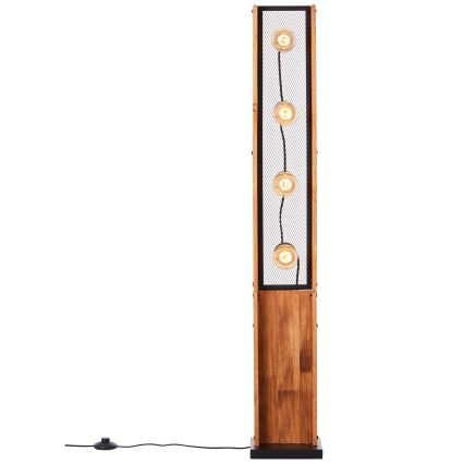 Brilliant - Lampadaire CALANDRA 4xE27/42W/230V en pin