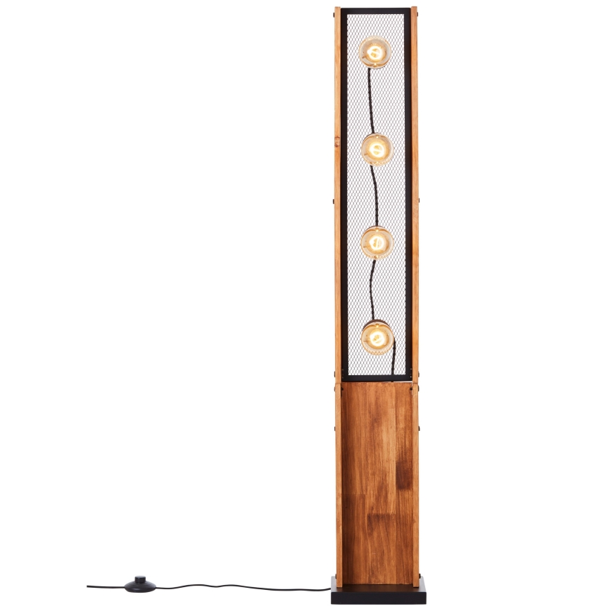 Brilliant - Lampadaire CALANDRA 4xE27/42W/230V en pin