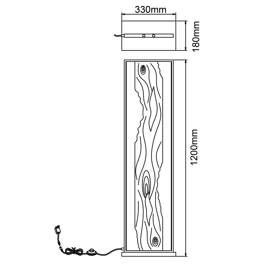 Brilliant - Lampadaire CHAUMONT LED/20W/230V pin - FSC certifié