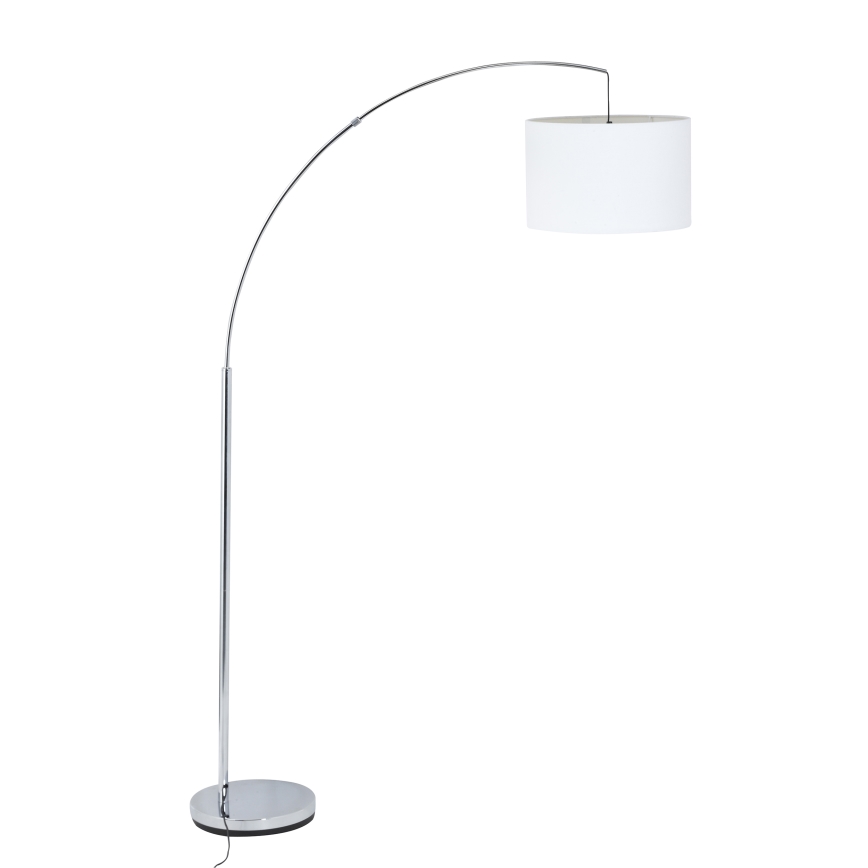 Brilliant - Lampadaire CLARIE 1xE27/60W/230V chrome mat/blanc