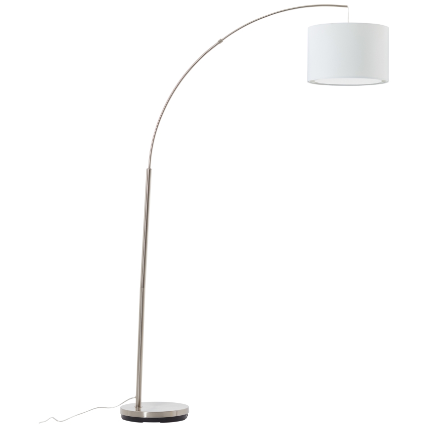 Brilliant - Lampadaire CLARIE 1xE27/60W/230V chrome mat/blanc
