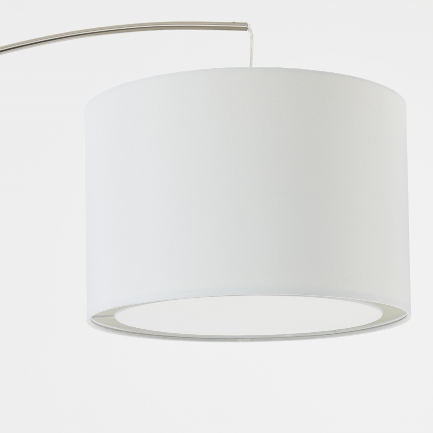 Brilliant - Lampadaire CLARIE 1xE27/60W/230V chrome mat/blanc