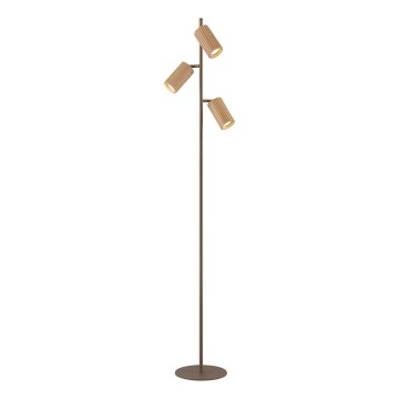 Brilliant - Lampadaire LAKEWOOD 3xGU10/10W/230V marron