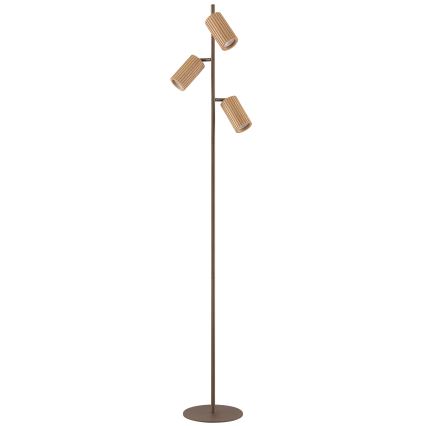 Brilliant - Lampadaire LAKEWOOD 3xGU10/10W/230V marron