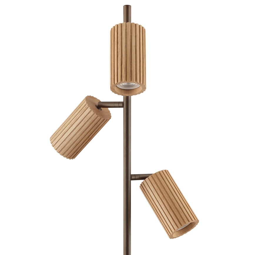 Brilliant - Lampadaire LAKEWOOD 3xGU10/10W/230V marron