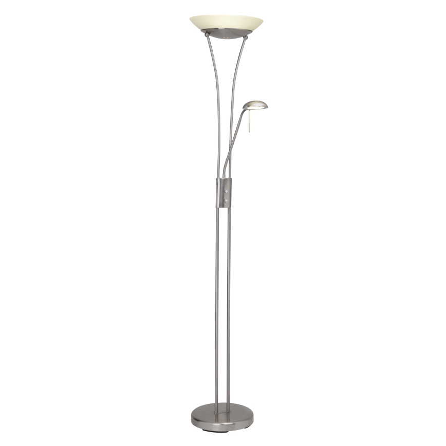 Brilliant - Lampadaire LED dimmable FINN 2xLED/13W/230V chrome mat