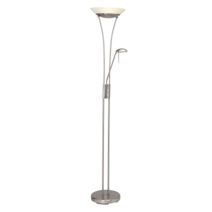 Brilliant - Lampadaire LED dimmable FINN 2xLED/13W/230V chrome mat