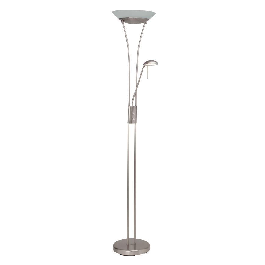 Brilliant - Lampadaire LED dimmable FINN 2xLED/13W/230V chrome mat