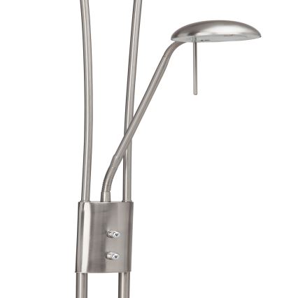 Brilliant - Lampadaire LED dimmable FINN 2xLED/13W/230V chrome mat