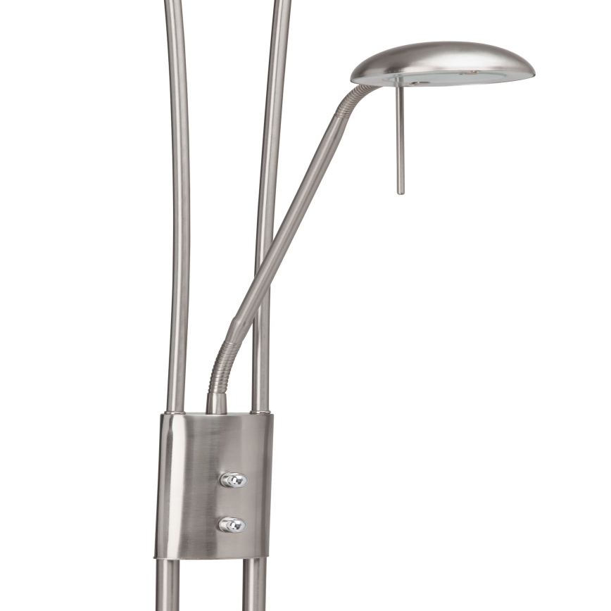 Brilliant - Lampadaire LED dimmable FINN 2xLED/13W/230V chrome mat