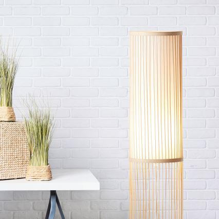 Brilliant - Lampadaire sur pied NORI 1xE27/40W/230V bambou