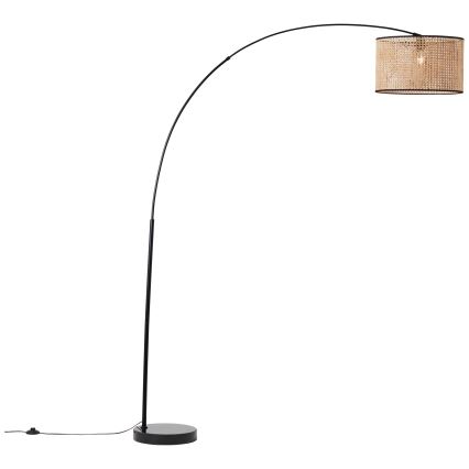 Brilliant - Lampadaire WILEY 1xE27/60W/230V noir/beige