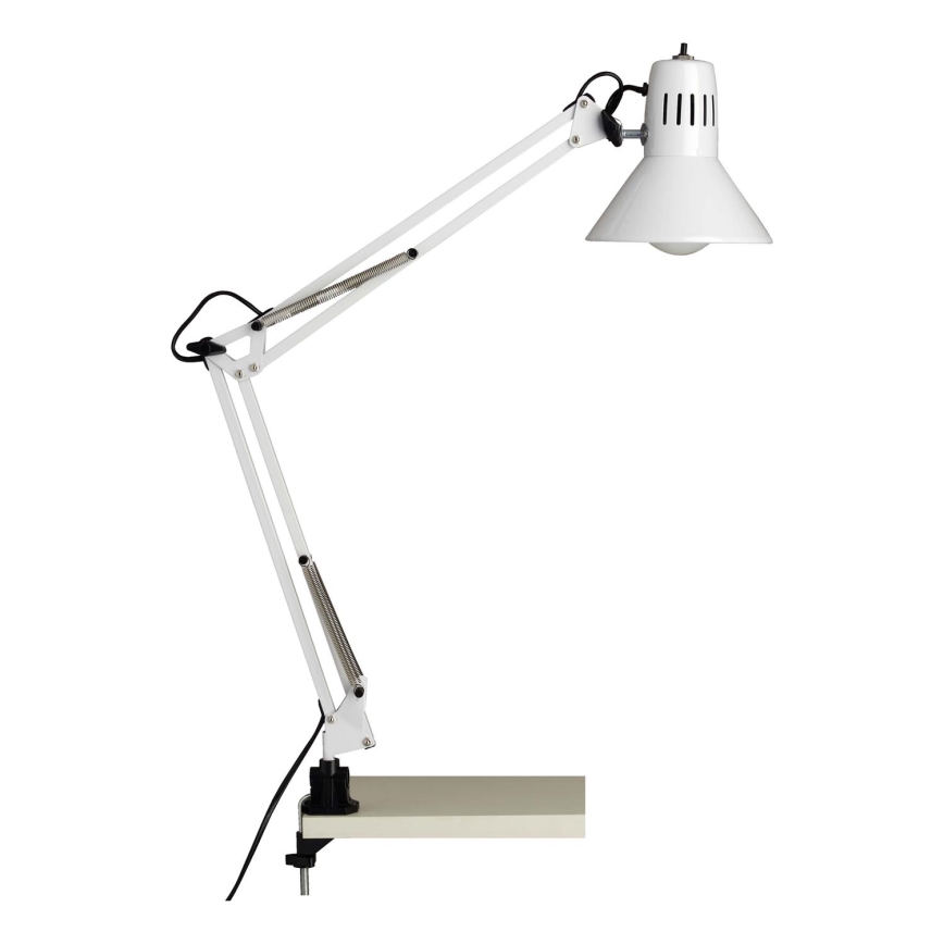 Brilliant - Lampe de table à pince HOBBY 1xE27/40W/230V blanche