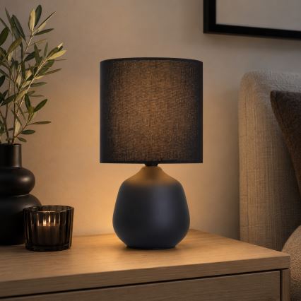 Brilliant - Lampe de table AUREA 1xE14/20W/230V noire