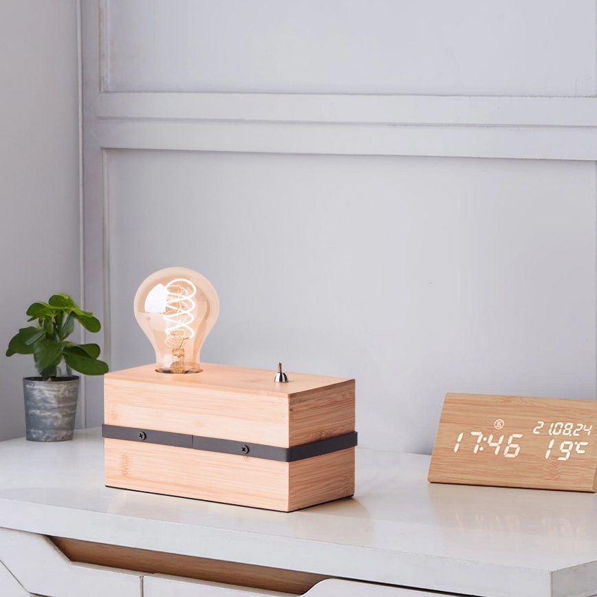 Brilliant - Lampe de table BENNY 1xE27/40W/230V bambou