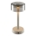 Brilliant - Lampe de table d'extérieur LED RAZOR, tactile et dimmable, rechargeable, 2,5W/5V, 2700K, 2600 mAh, IP44, gris