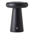 Brilliant - Lampe de table d'extérieur tactile LED dimmable MUFFIN LED/3W/5V USB 2600 mAh IP44 noire