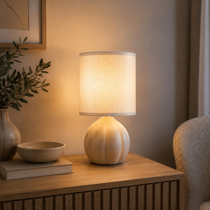 Brilliant - Lampe de table DUNE 1xE14/20W/230V beige