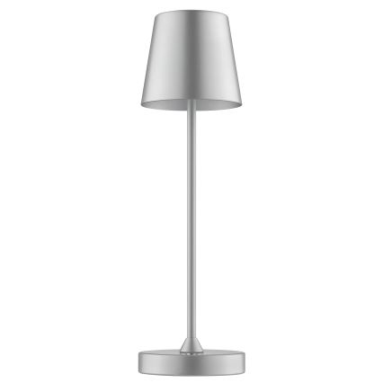 Brilliant - Lampe de table d'extérieur LED tactile, rechargeable et dimmable ELORA LED/2,5W/5V 2700K 2600 mAh IP44 argentée