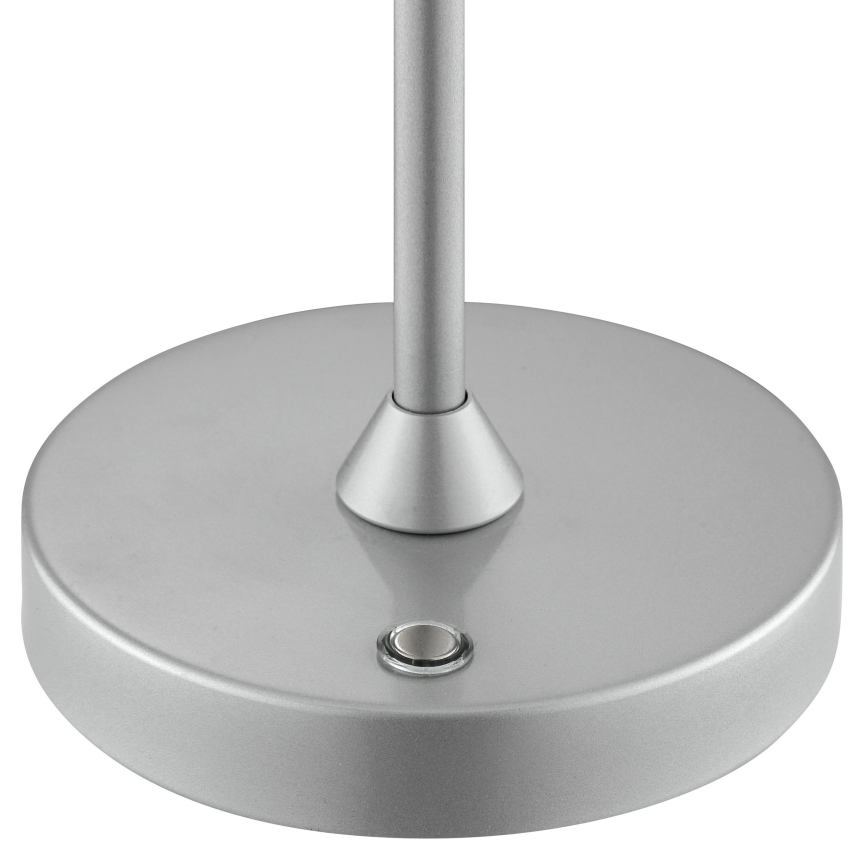 Brilliant - Lampe de table d'extérieur LED tactile, rechargeable et dimmable ELORA LED/2,5W/5V 2700K 2600 mAh IP44 argentée