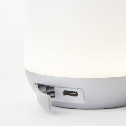 Brilliant - Lampe de table extérieure à intensité variable GEMMA LED/1,9W/5V IP44 blanc