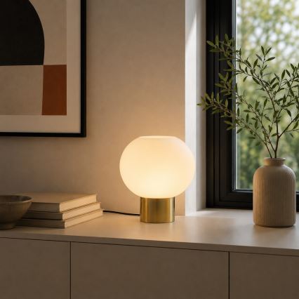 Brilliant - Lampe de table FANNY 1xE27/20W/230V laiton