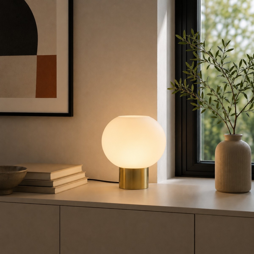 Brilliant - Lampe de table FANNY 1xE27/20W/230V laiton