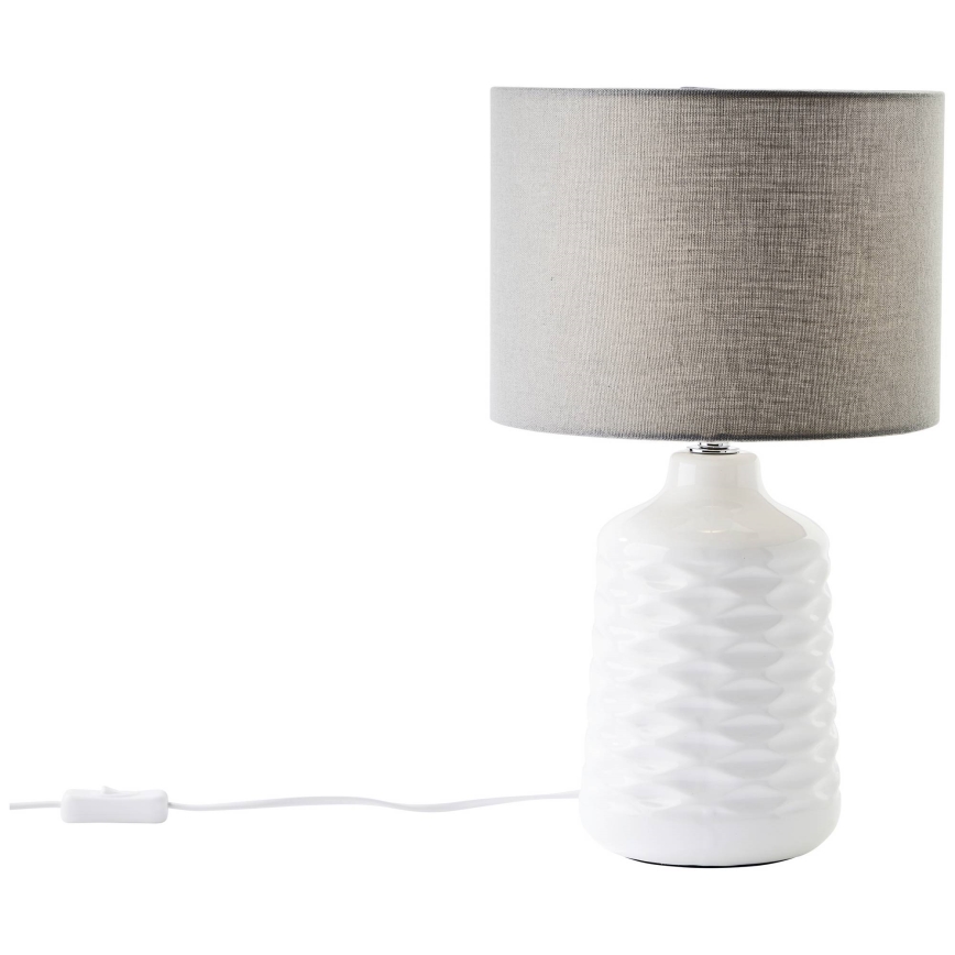 Brilliant - Lampe de table ILYSA 1xE14/40W/230V blanche/grise