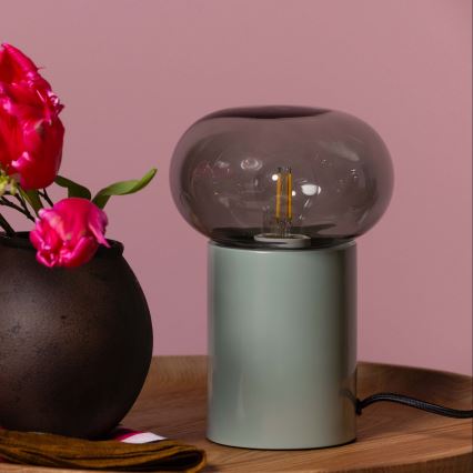 Brilliant - Lampe de table KNUT 1xE27/25W/230V vert/transparent