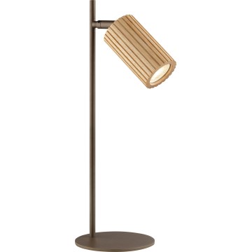 Brilliant - Lampe de table LAKEWOOD 1xGU10/10W/230V marron
