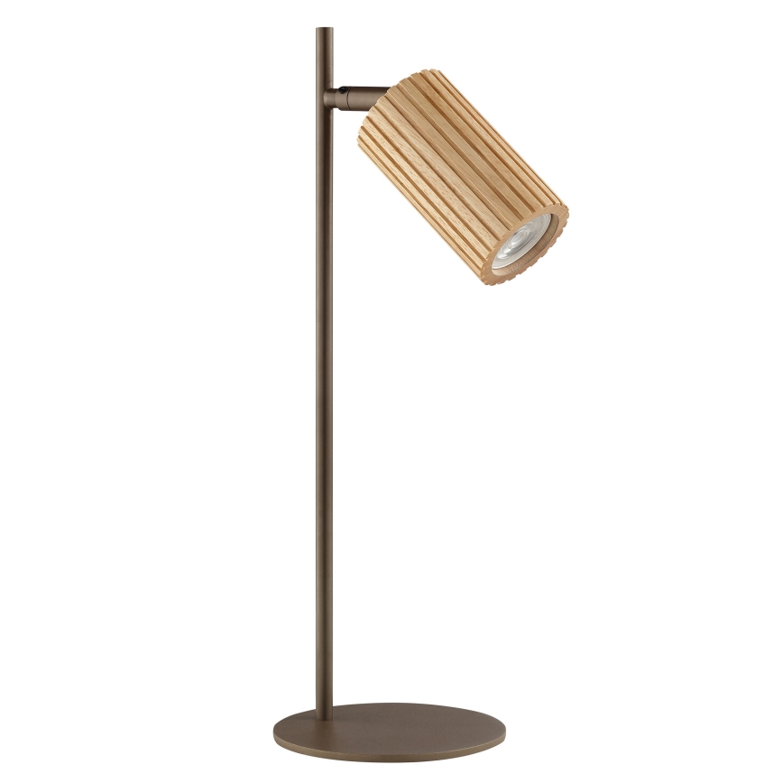 Brilliant - Lampe de table LAKEWOOD 1xGU10/10W/230V marron