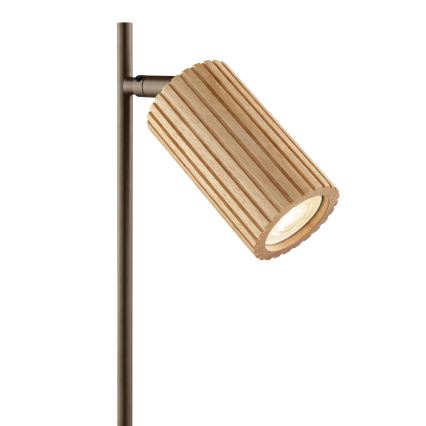Brilliant - Lampe de table LAKEWOOD 1xGU10/10W/230V marron