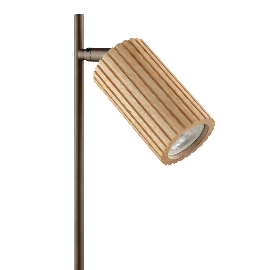 Brilliant - Lampe de table LAKEWOOD 1xGU10/10W/230V marron