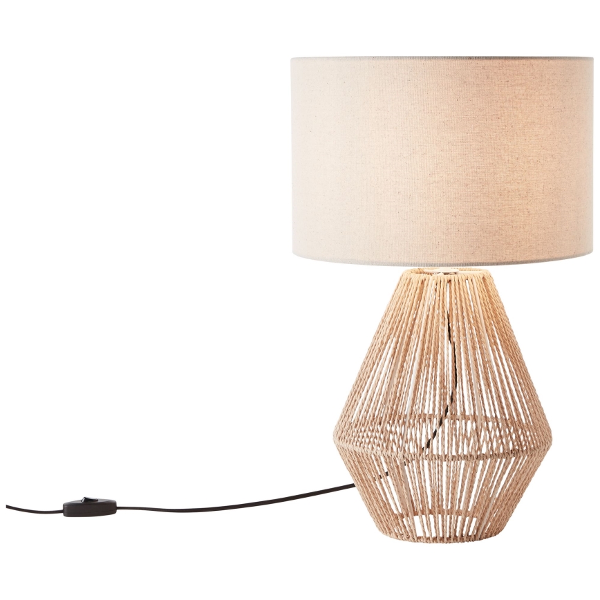 Brilliant - Lampe de table LARAINE 1xE27/42W/230V beige