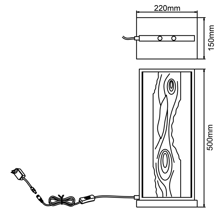 Brilliant - Lampe de table LED CHAUMONT LED/10W/230V en pin
