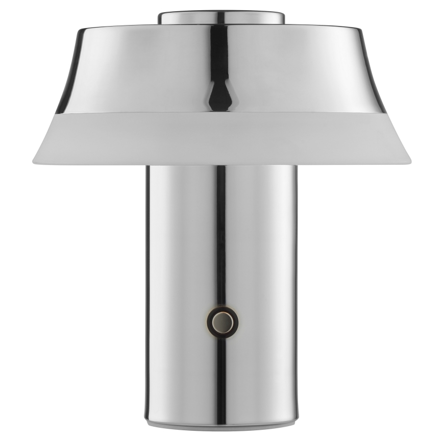 Brilliant - Lampe de table LED tactile, dimmable et rechargeable KINICH LED/2,5W/5V 2700K 2600 mAh chrome brillant
