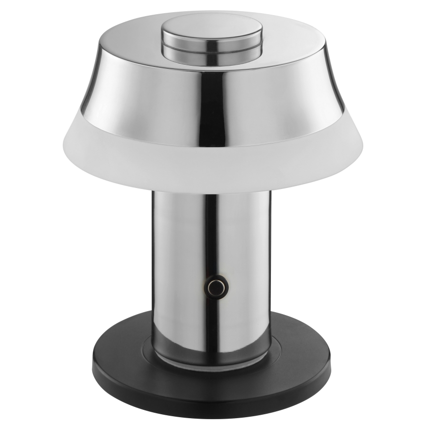 Brilliant - Lampe de table LED tactile, dimmable et rechargeable KINICH LED/2,5W/5V 2700K 2600 mAh chrome brillant