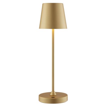 Brilliant - Lampe de table d'extérieur LED tactile dimmable et rechargeable ELORA LED/2,5W/5V 2700K 2600 mAh IP44 dorée