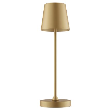 Brilliant - Lampe de table d'extérieur LED tactile dimmable et rechargeable ELORA LED/2,5W/5V 2700K 2600 mAh IP44 dorée