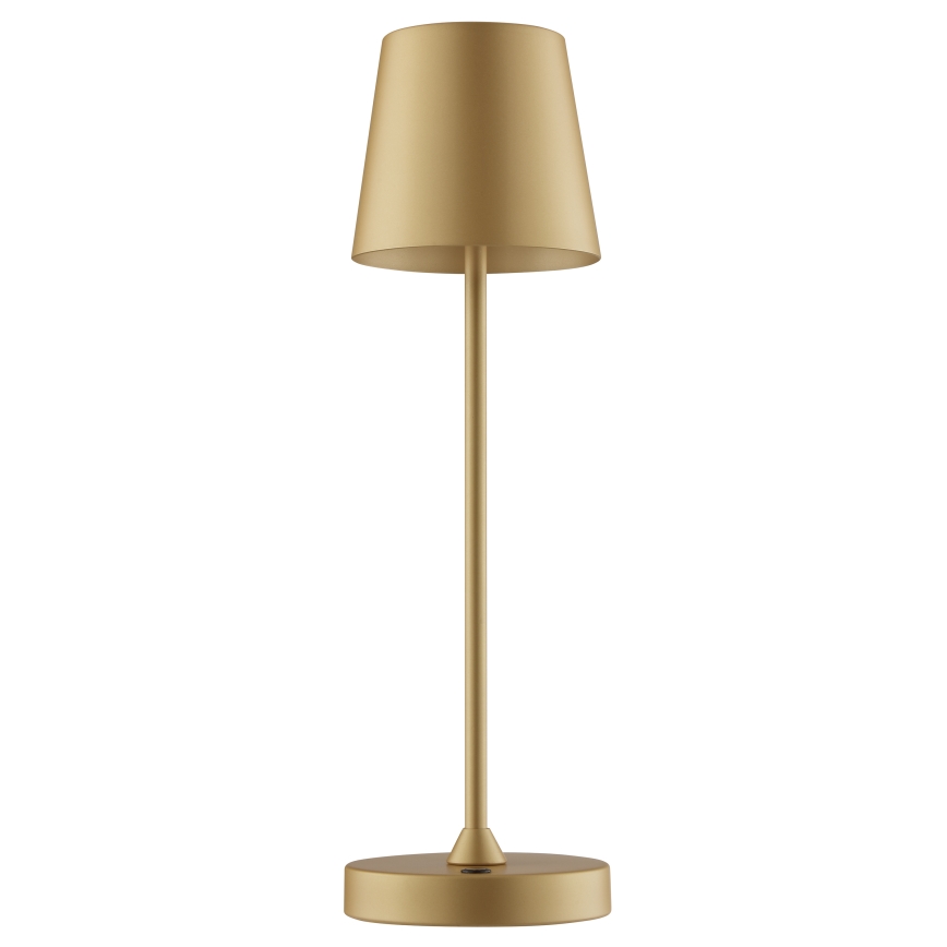 Brilliant - Lampe de table d'extérieur LED tactile dimmable et rechargeable ELORA LED/2,5W/5V 2700K 2600 mAh IP44 dorée