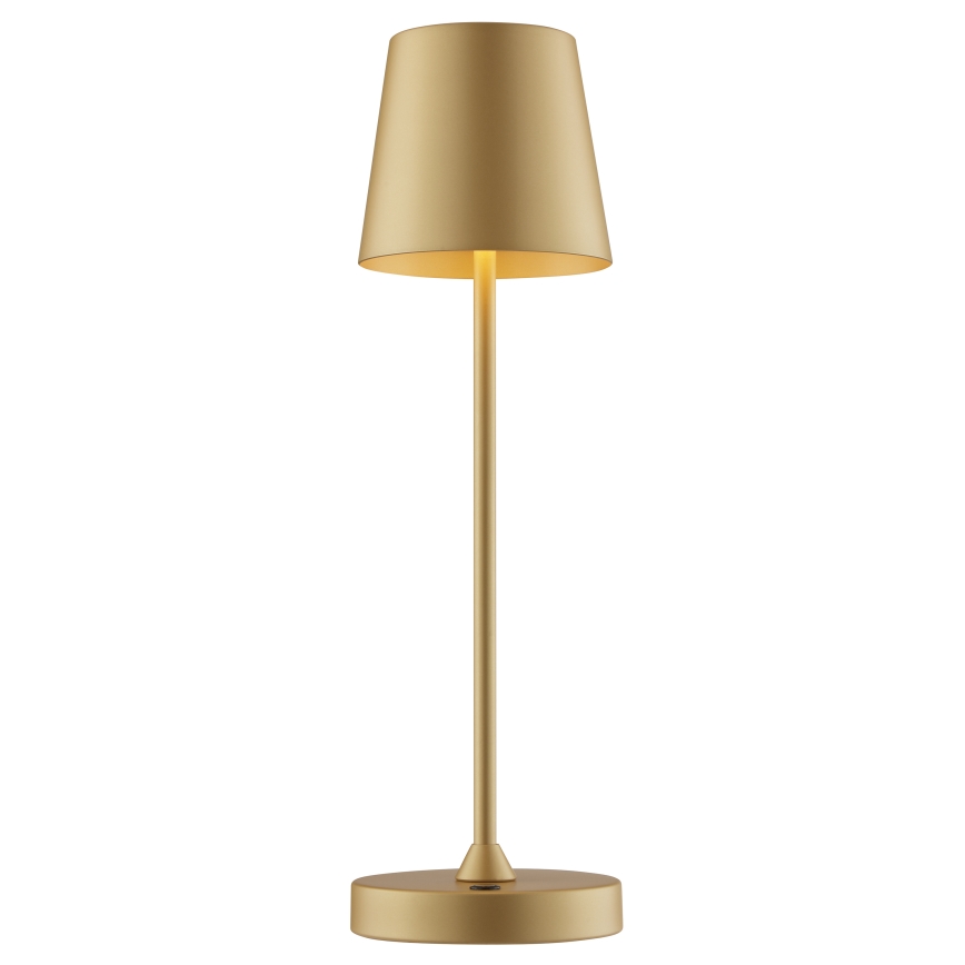 Brilliant - Lampe de table d'extérieur LED tactile dimmable et rechargeable ELORA LED/2,5W/5V 2700K 2600 mAh IP44 dorée