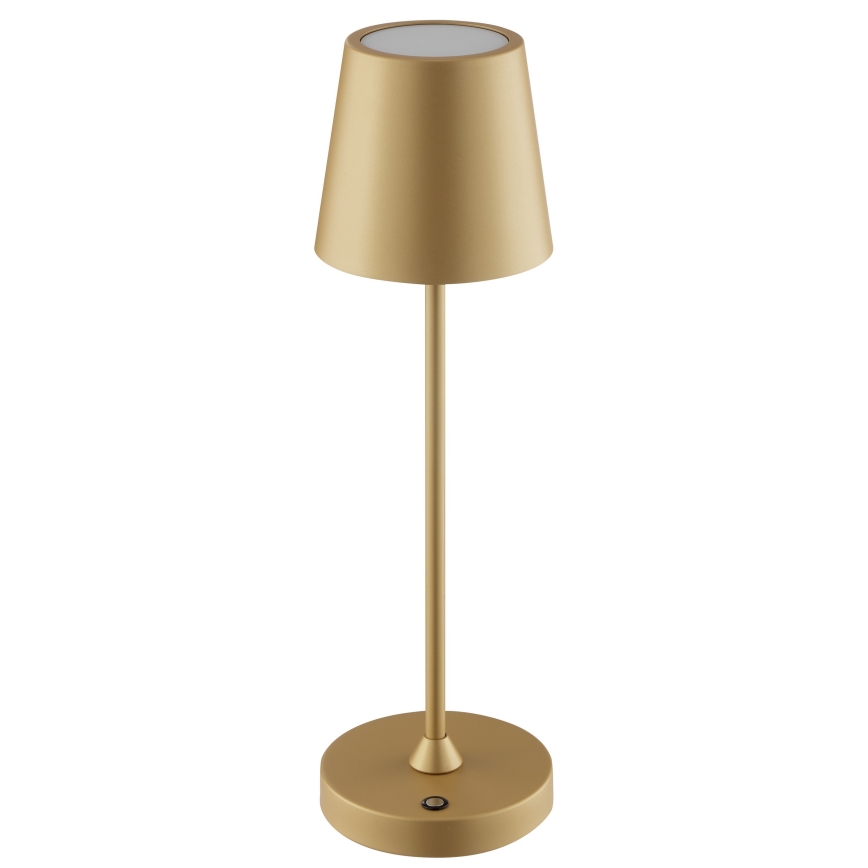 Brilliant - Lampe de table d'extérieur LED tactile dimmable et rechargeable ELORA LED/2,5W/5V 2700K 2600 mAh IP44 dorée