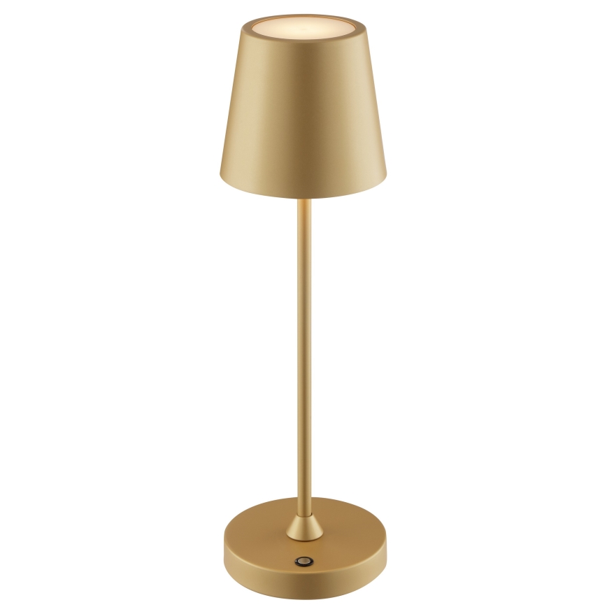 Brilliant - Lampe de table d'extérieur LED tactile dimmable et rechargeable ELORA LED/2,5W/5V 2700K 2600 mAh IP44 dorée