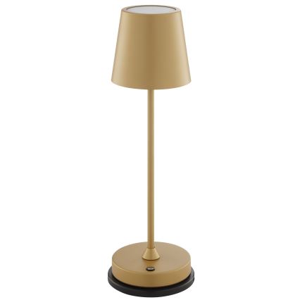 Brilliant - Lampe de table d'extérieur LED tactile dimmable et rechargeable ELORA LED/2,5W/5V 2700K 2600 mAh IP44 dorée