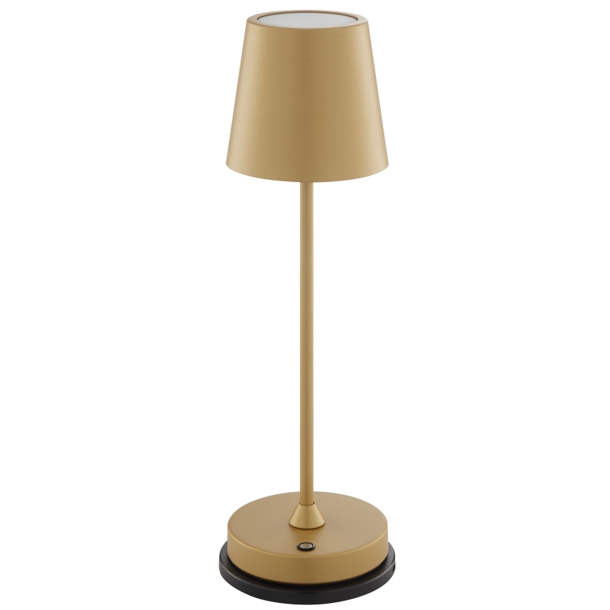 Brilliant - Lampe de table d'extérieur LED tactile dimmable et rechargeable ELORA LED/2,5W/5V 2700K 2600 mAh IP44 dorée