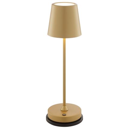 Brilliant - Lampe de table d'extérieur LED tactile dimmable et rechargeable ELORA LED/2,5W/5V 2700K 2600 mAh IP44 dorée