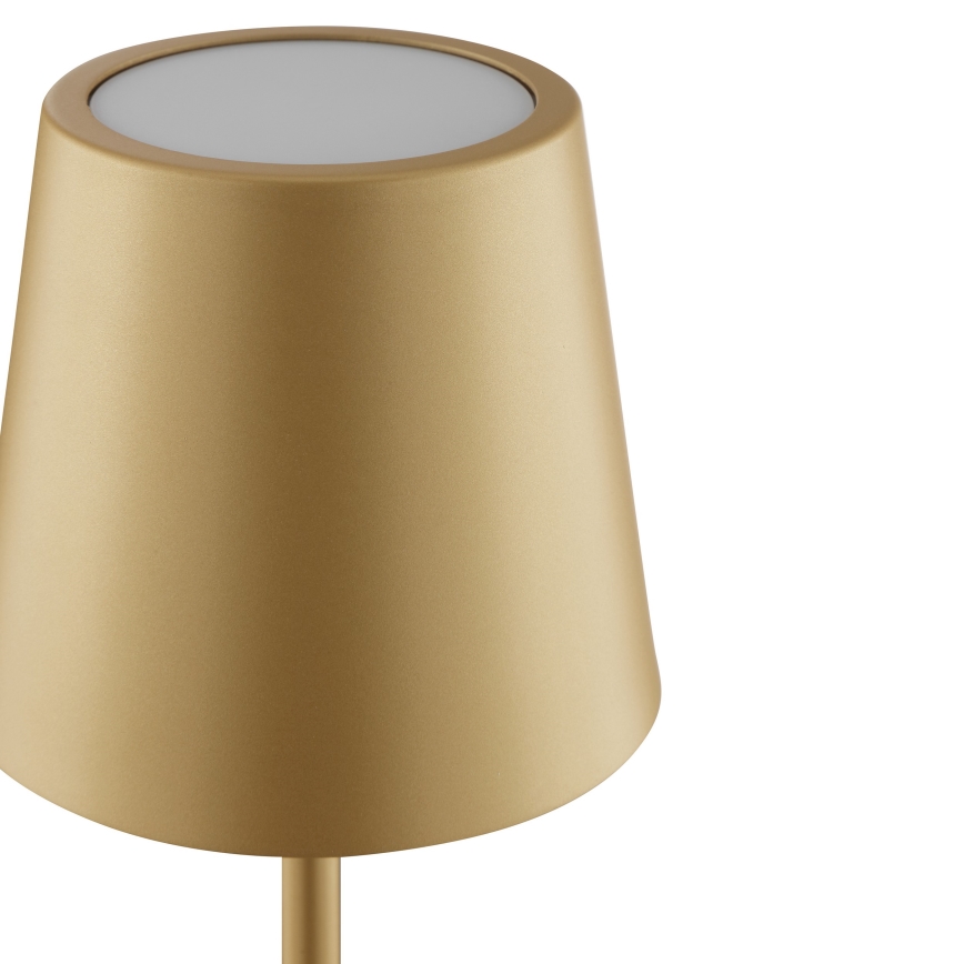 Brilliant - Lampe de table d'extérieur LED tactile dimmable et rechargeable ELORA LED/2,5W/5V 2700K 2600 mAh IP44 dorée