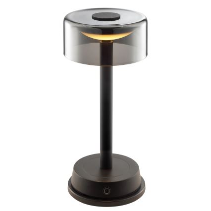 Brilliant - Lampe de table d'extérieur tactile rechargeable LED dimmable RAZOR LED/2,5W/5V 2700K 2600 mAh IP44 noire
